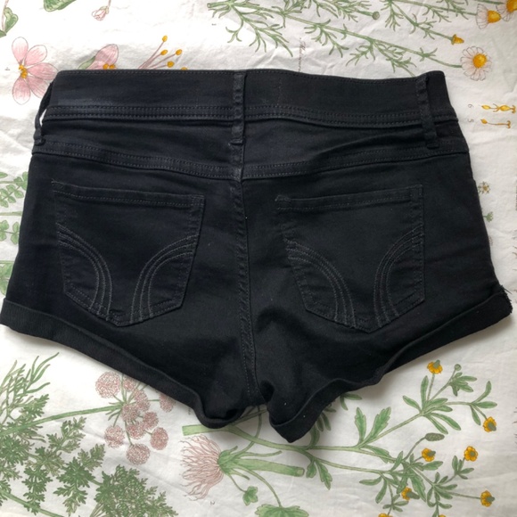 Hollister Black Denim Shorts - Picture 2 of 2